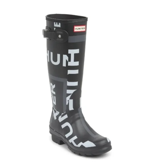 HUNTER Tall Exploded Logo Rain Boot Size 8 - Picture 8 of 11